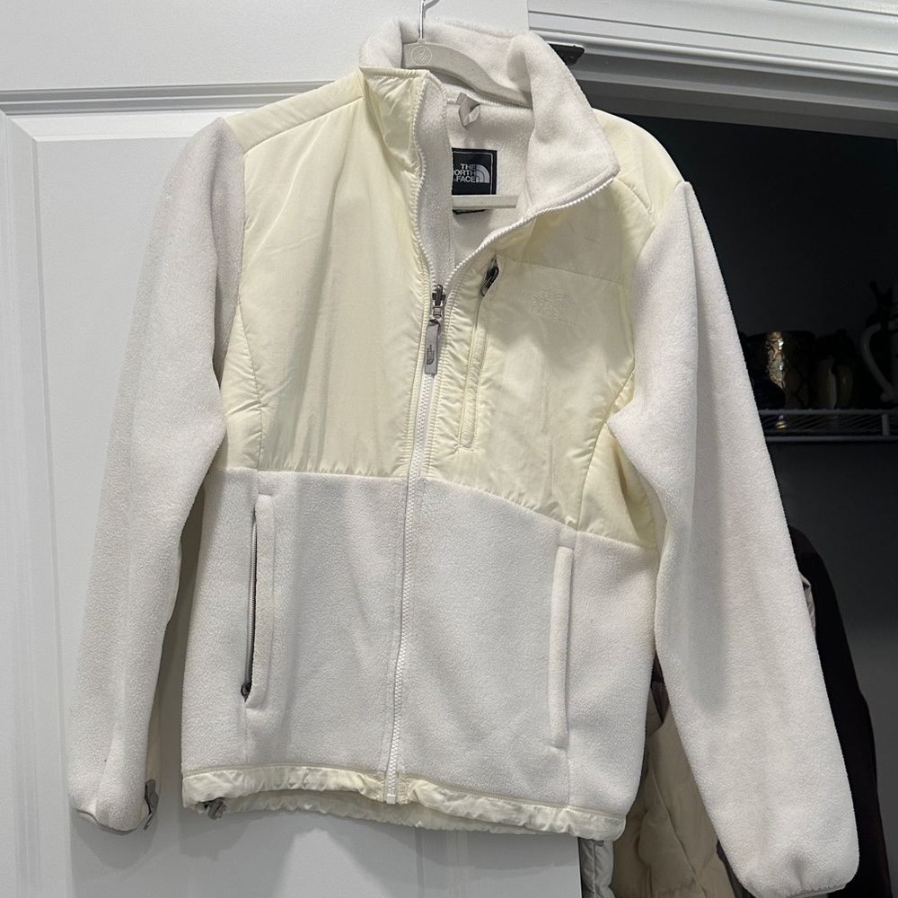 The North Face Ivory and White Fleece Jacket